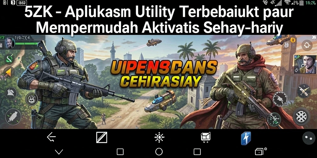 Screenshot utama 5ZK menampilkan antarmuka aplikasi Utility yang user-friendly.