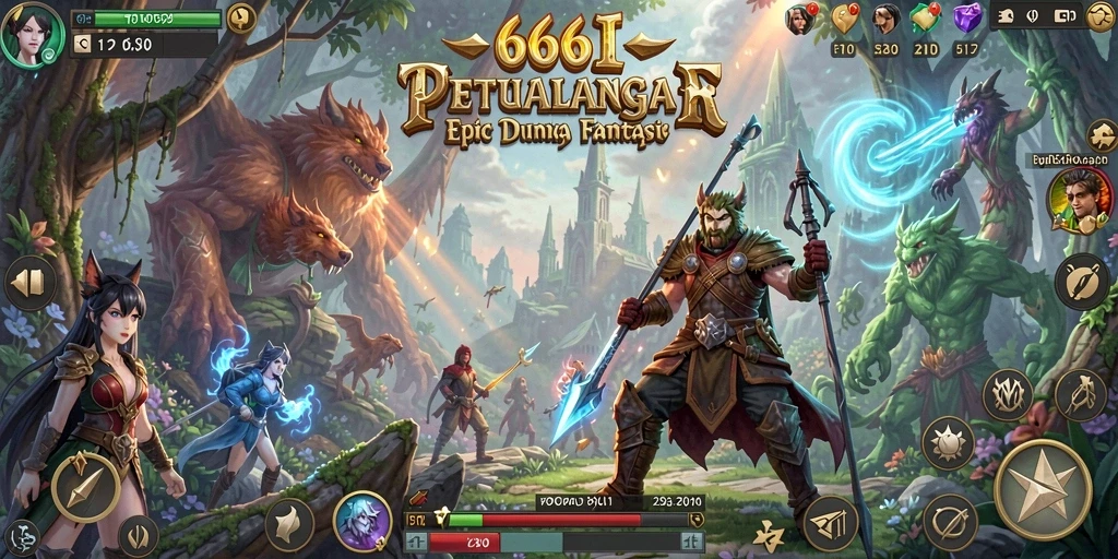 Tampilan gameplay dinamis dan menarik dari 666I.
