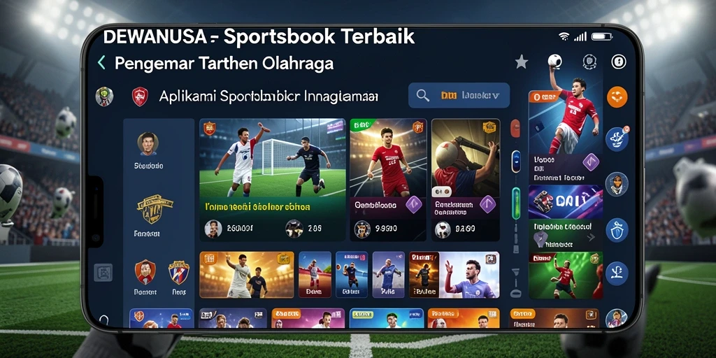Tampilan interaktif dan seru dari permainan Sportsbook DEWANUSA.