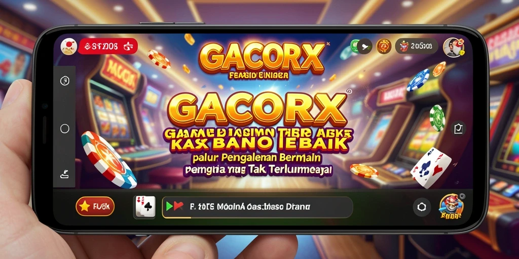 Screenshot GACORX menunjukkan aksi seru dari permainan Kasino.