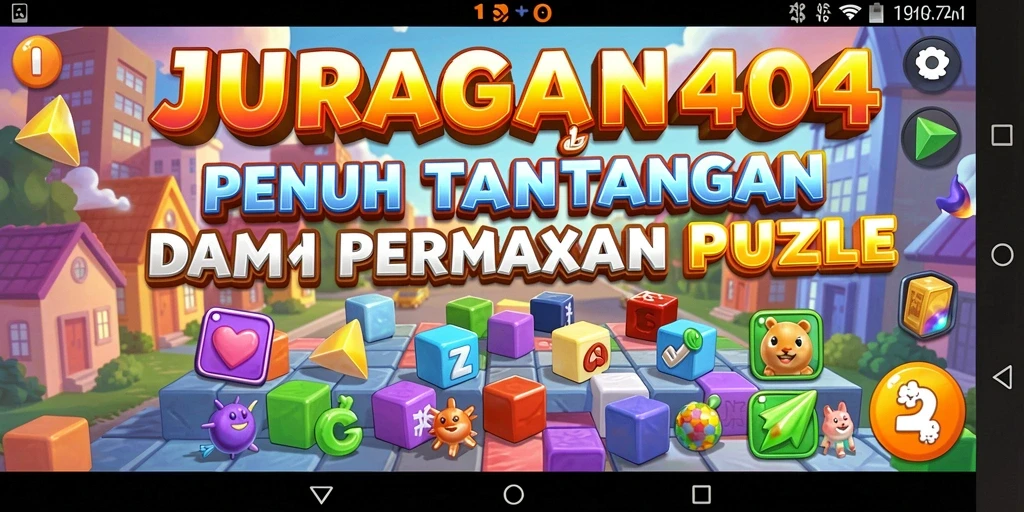 Screenshot gameplay JURAGAN404 dengan tampilan puzzle intuitif.