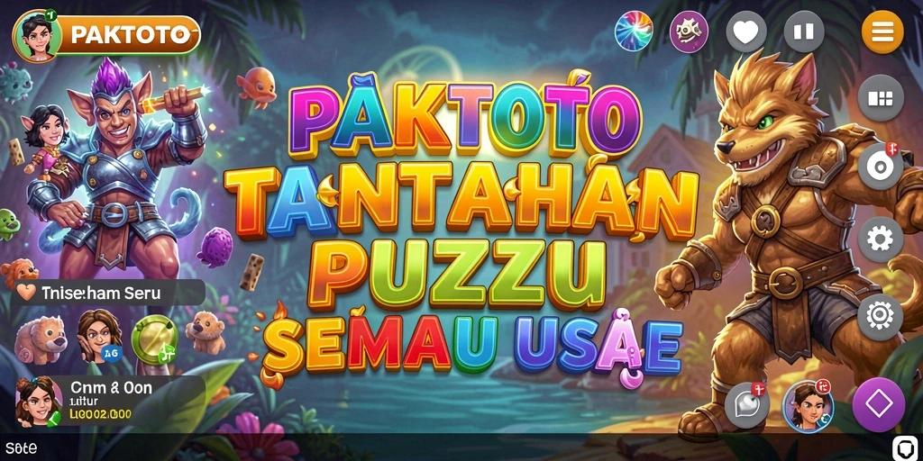 Tampilan gameplay seru PAKTOTO dengan berbagai puzzle menantang.