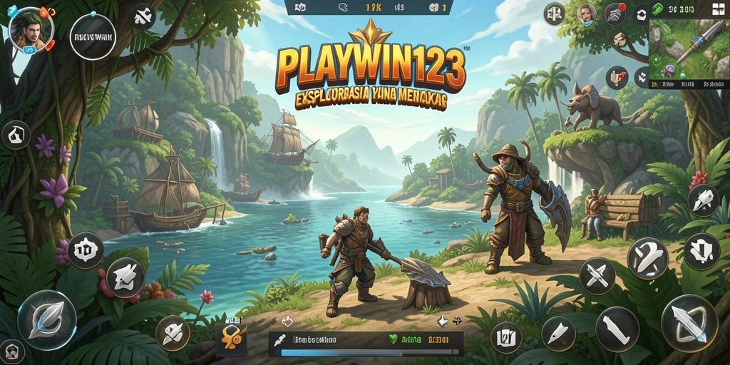 Tampilan gameplay epik dunia terbuka di PLAYWIN123.